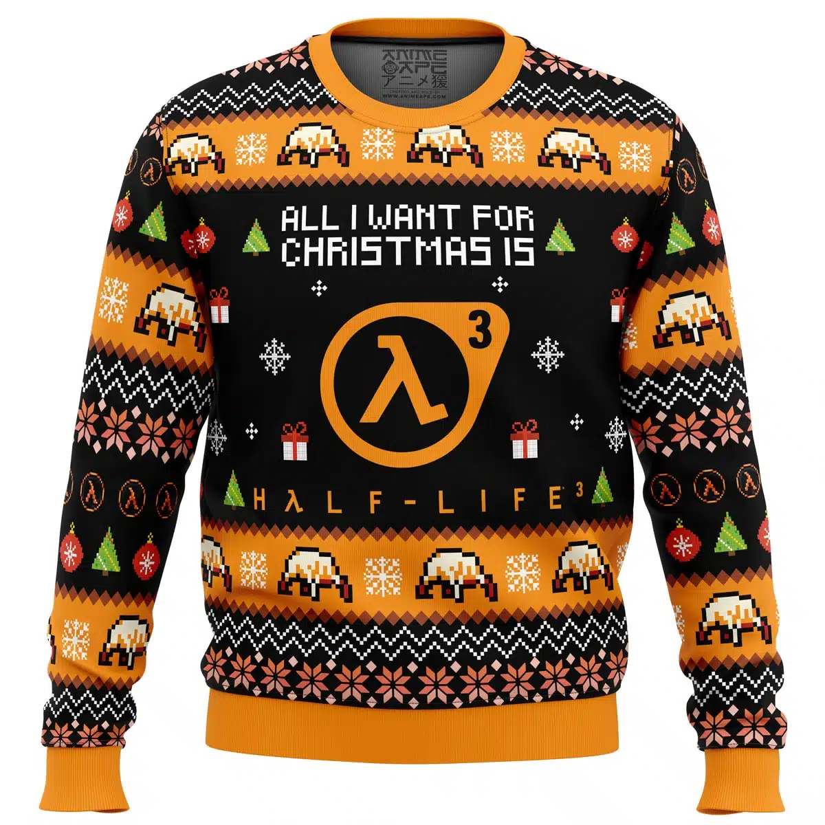 Half Life Bassic Ugly Christmas Sweater